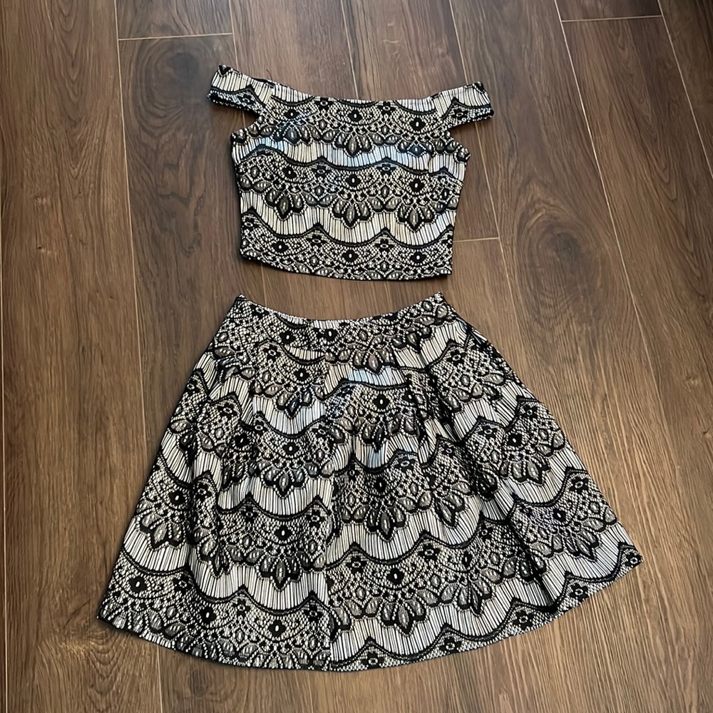 Matching skirt and top